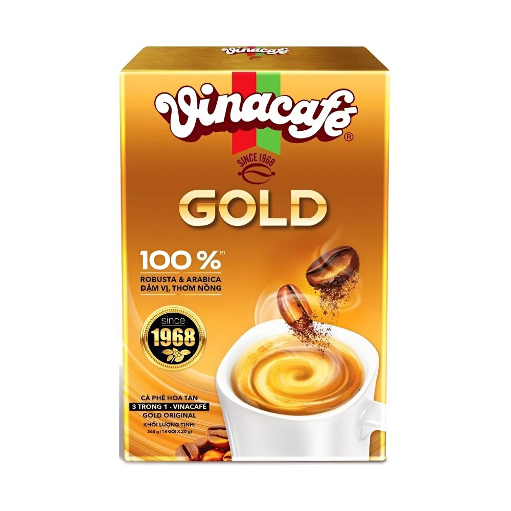 Cà phê Vinacafe  Gold Original 18 gói * 17gr