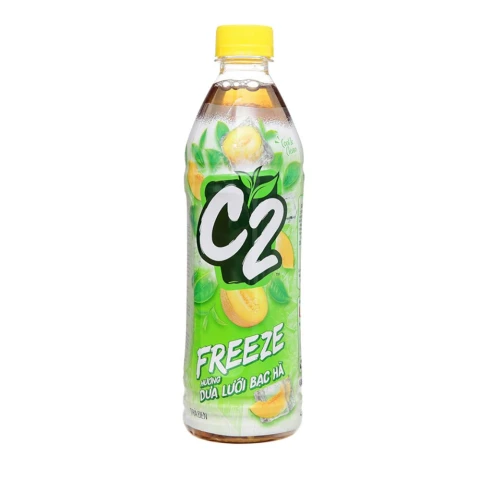 Nước trà xanh C2 dưa lưới bạc hà 455ml