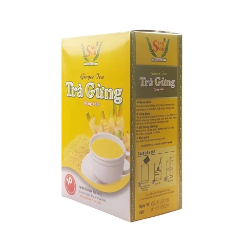 Trà gừng hộp cốm vàng Sing Việt   100gr