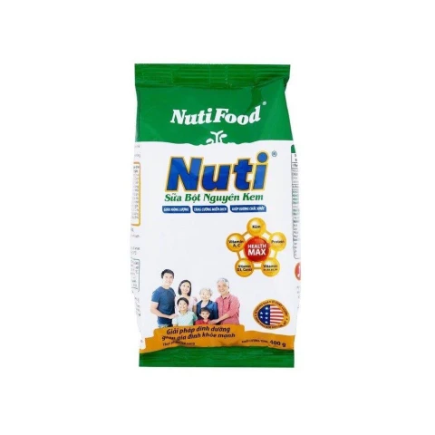 Sữa bột nguyên kem NutiFood  400gr