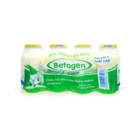 Sữa chua uống Betagen hương dứa vỉ 4*85gr