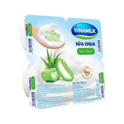 Sữa chua ăn Vinamilk nha đam vỉ 4*100gr