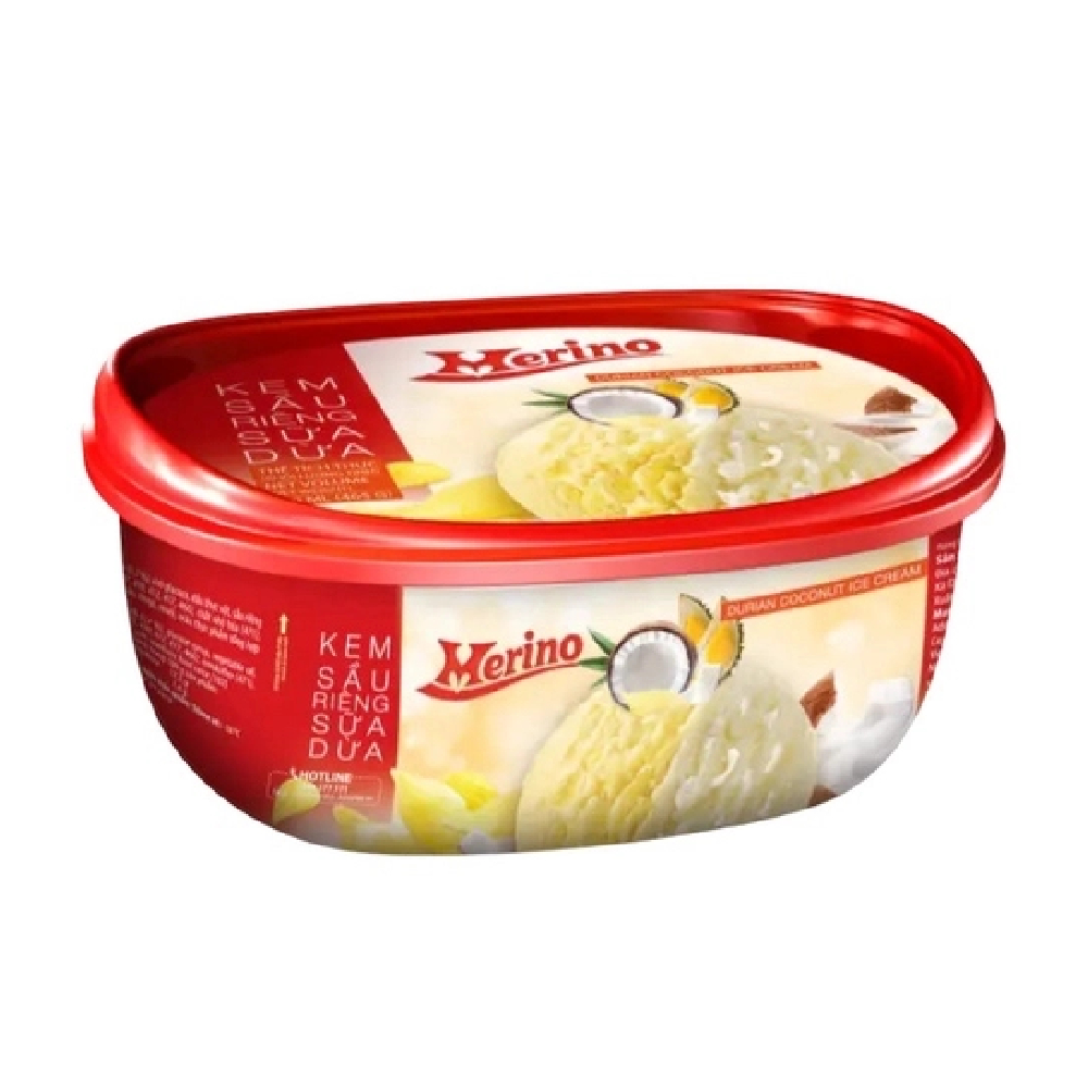 Kem hộp Merino Sầu riêng Sữa dừa 900ml
