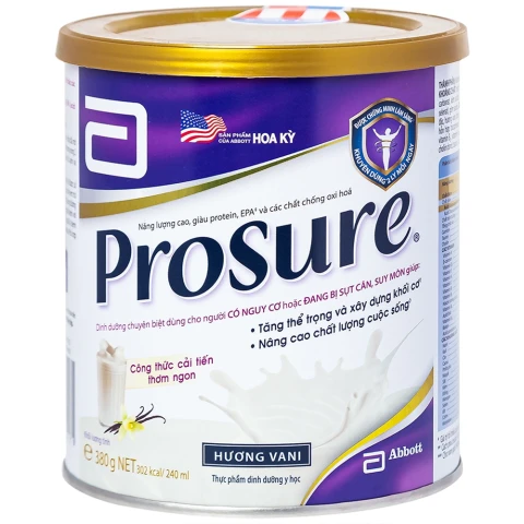 Sữa bột Prosure hương vani 380gr