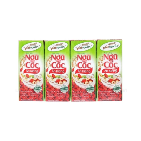 Ngũ cốc ăn kiêng uống liền  Vietngucoc  lốc 4*180ml