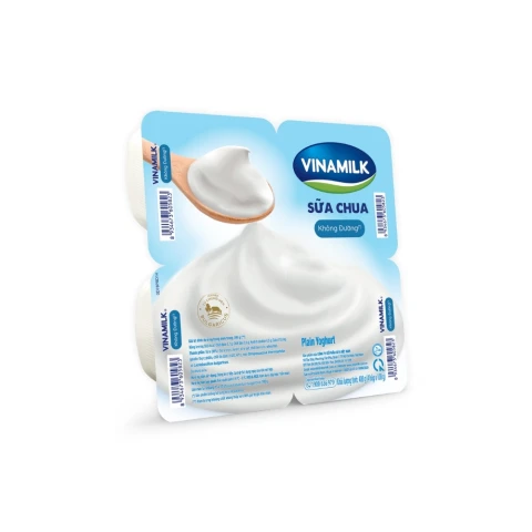 Sữa chua ăn Vinamilk không đường 100gr*4