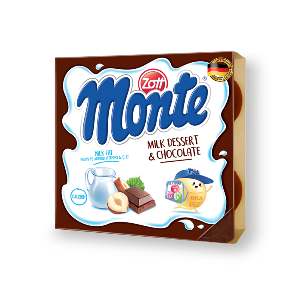 Váng sữa Zott Monte Socola lốc 4*55g