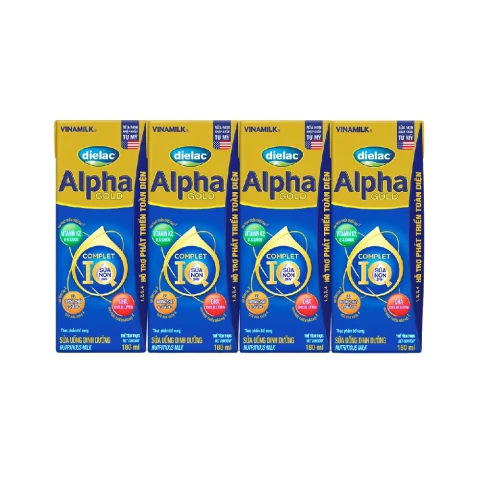 Sữa bột pha sẵn Dielac Alpha Gold  lốc 4*180ml