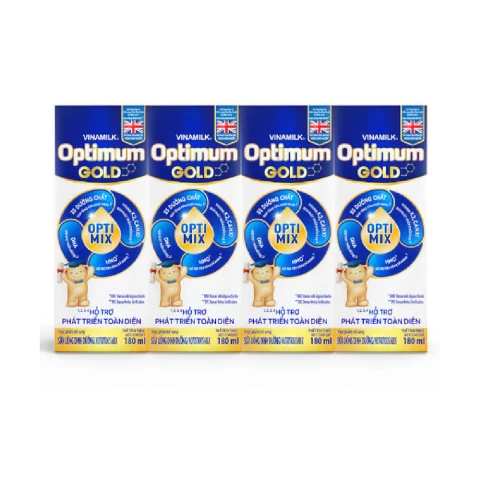 Sữa bột pha sẵn Optimum Gold  lốc 4*180ml
