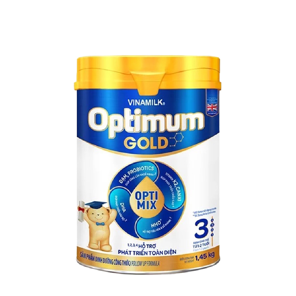 Sữa bột VNM Optimum Gold 3 HT 1,45 kg/6