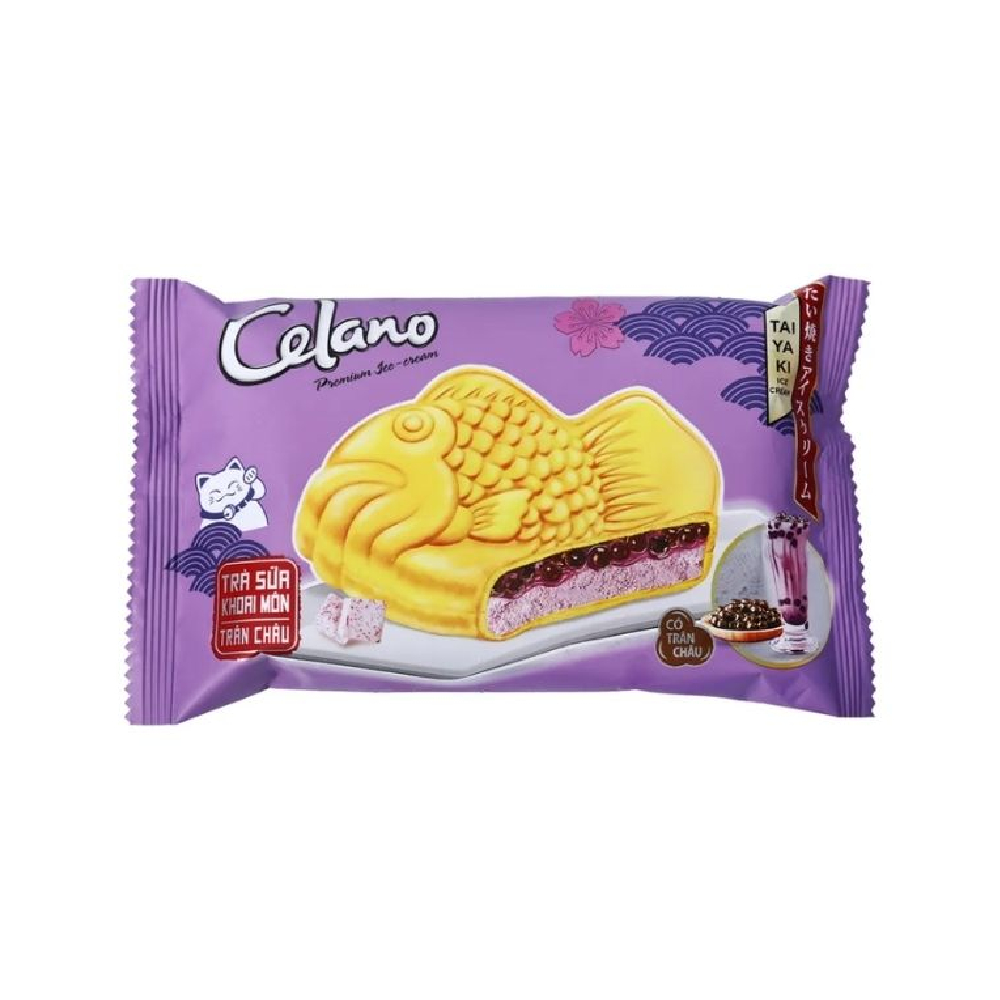 Kem cá Celano trà sữa khoai môn trân châu 70gr