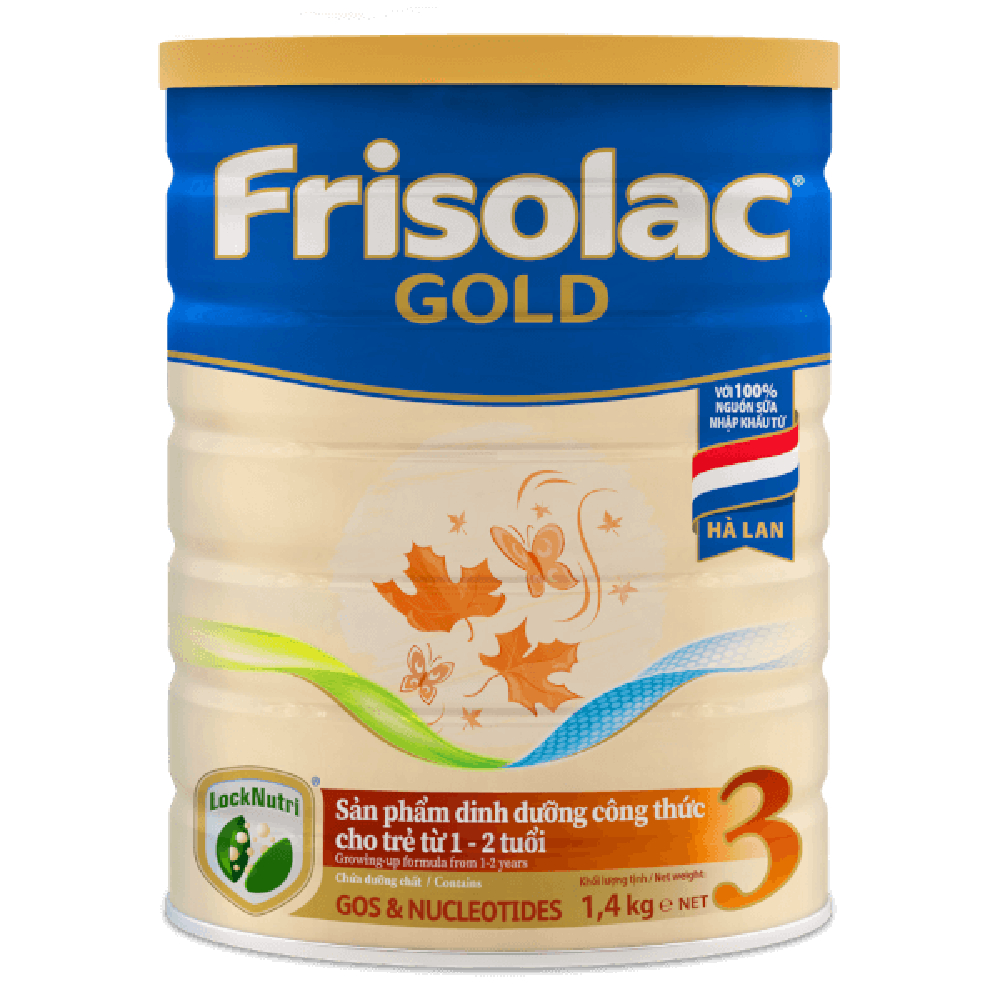 Sữa bột Frisolac Gold số 3 cho trẻ từ 1-2 tuổi 1.4kg