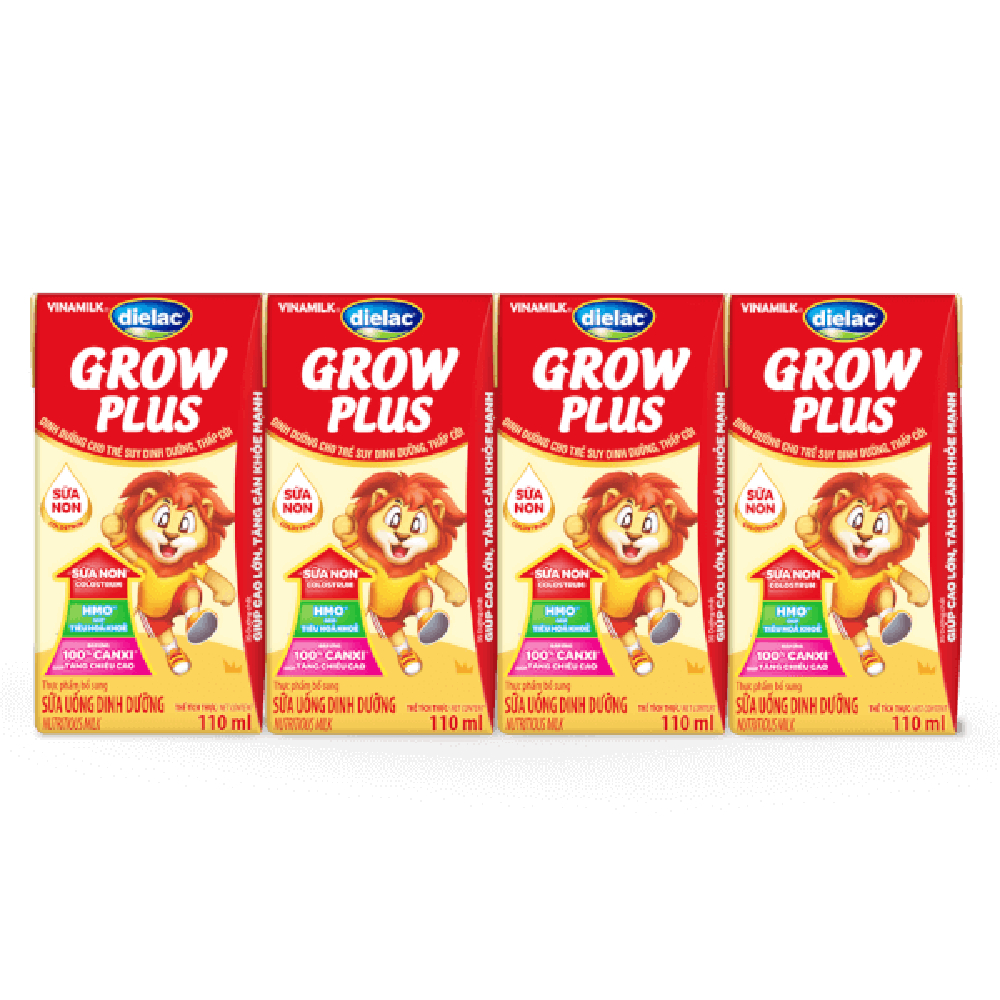 Sữa bột pha sẵn Dielac Grow Plus  lốc 4*110ml