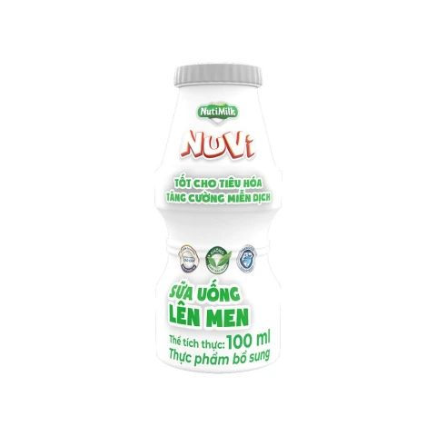 Sữa chua uống lên men Nutimilk NuVi lốc 6*100ml