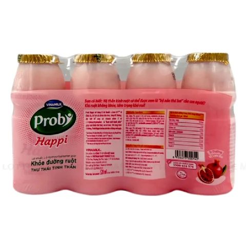 Sữa chua men sống Probi  lựu đỏ ít đường 130ml
