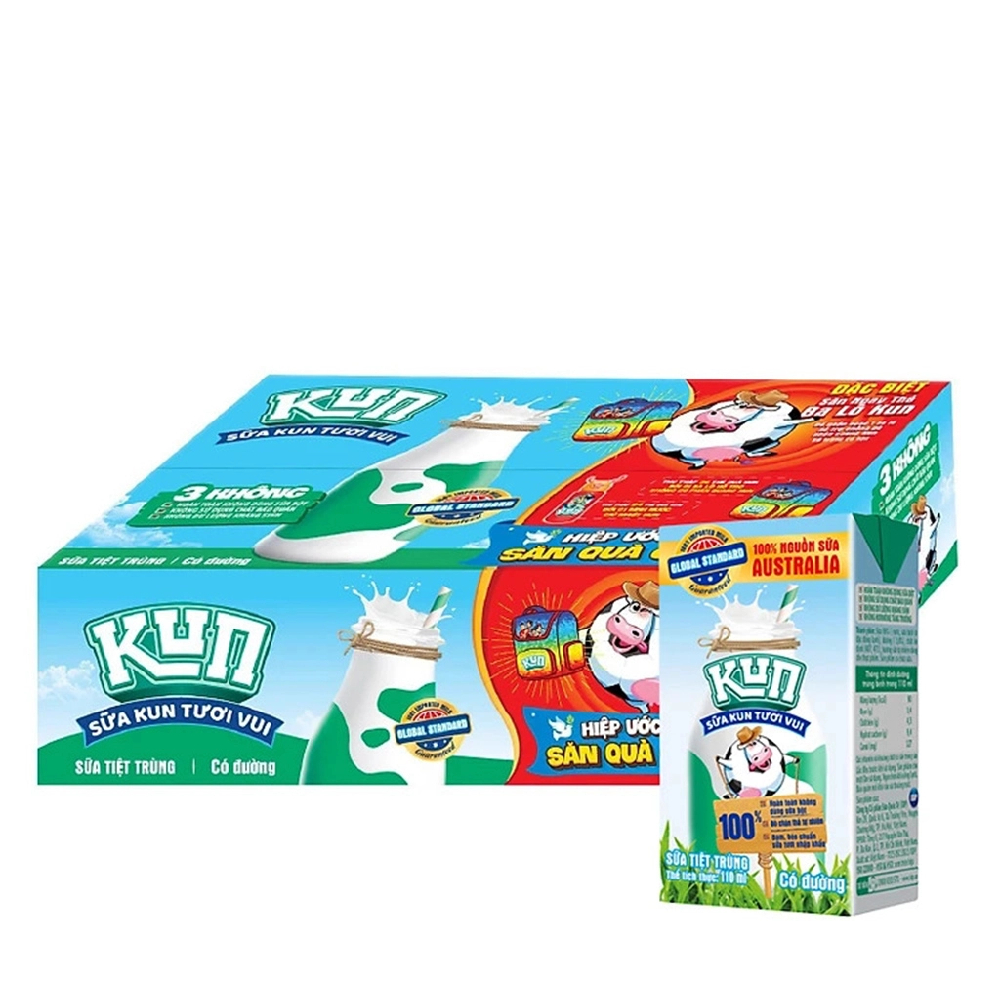 Sữa chua uống  Susu hương việt quất chuối  lốc 4*110ml