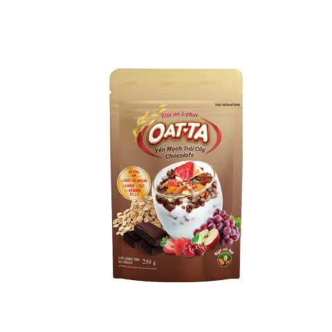 Yến mạch trái cây Chocolate Oatta 250g/12