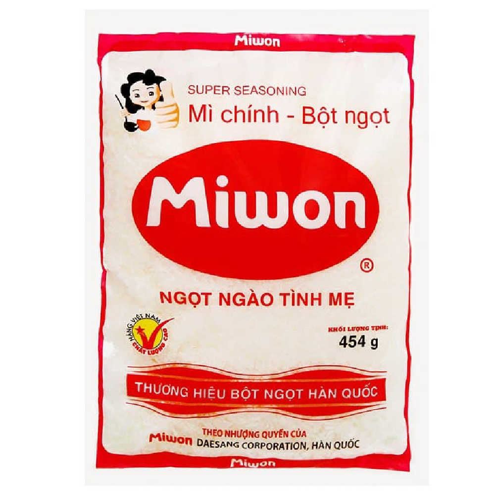 Mì chính - Bột ngọt Miwon hạt lớn 454gr