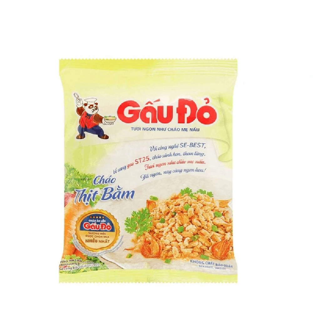 Cháo Gấu Đỏ thịt bằm 50gr