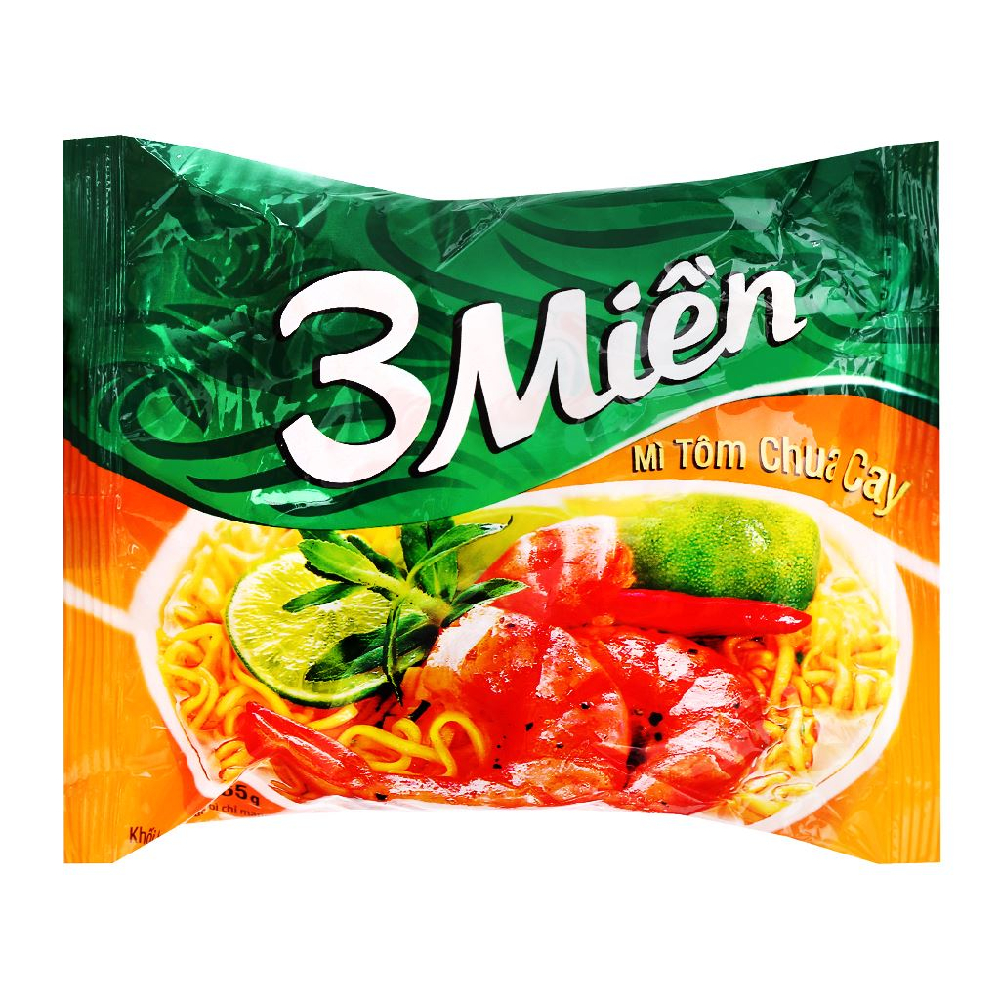 Mì 3 Miền tôm chua cay 65gr