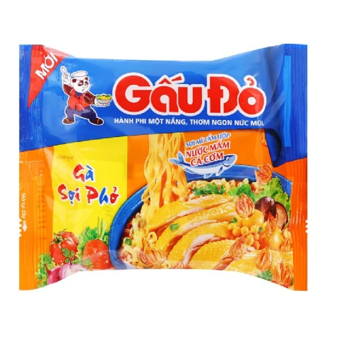 Mì  Gấu Đỏ gà sợi phở 63gr
