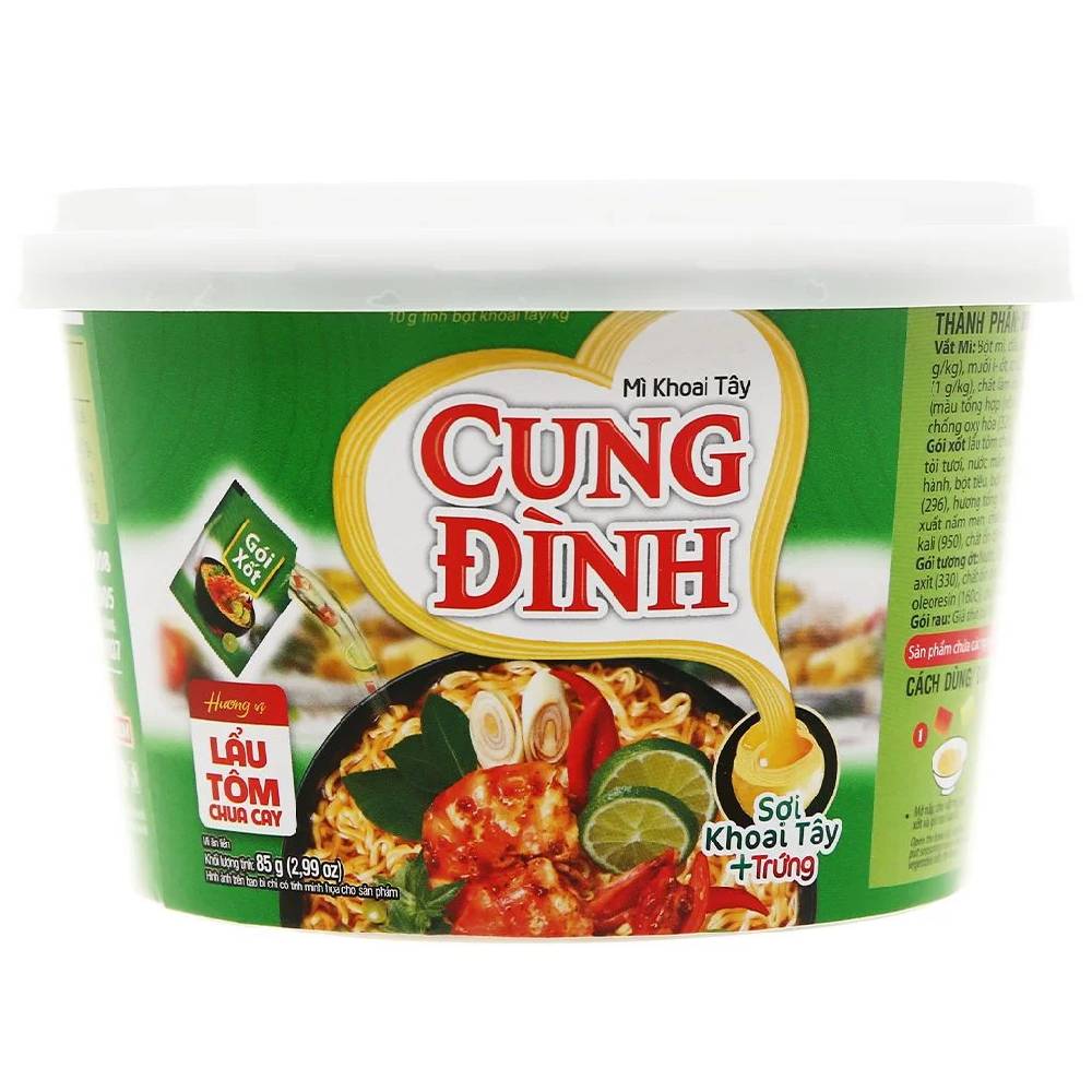 Mì Cung Đình lẩu tôm chua cay tô 85g