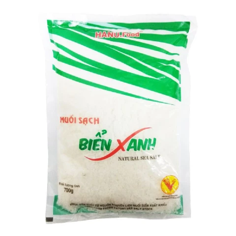 Muối hạt biển xanh Hanufood  700gr