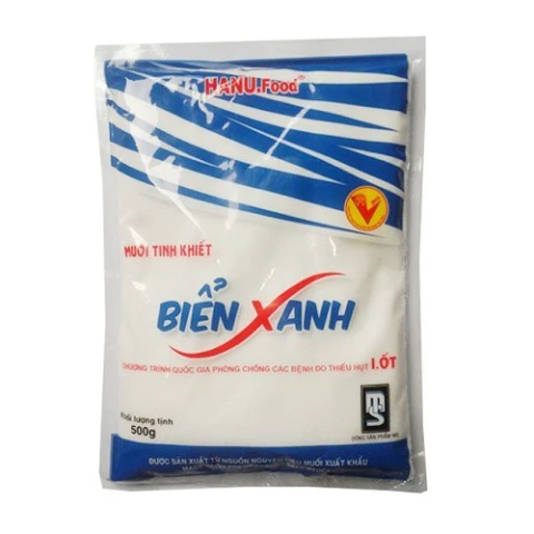 Muối tinh biển xanh Hanufood  500gr