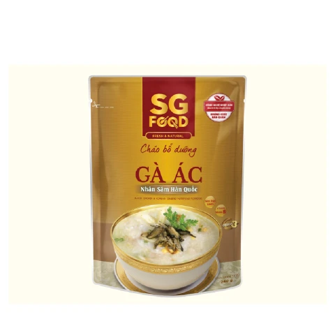 Cháo bổ dưỡng Sài Gòn Food tổ yến hạt sen lá dứa 240gr