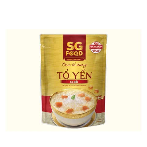 Cháo bổ dưỡng Sài Gòn Food tổ yến cá hồi 240gr
