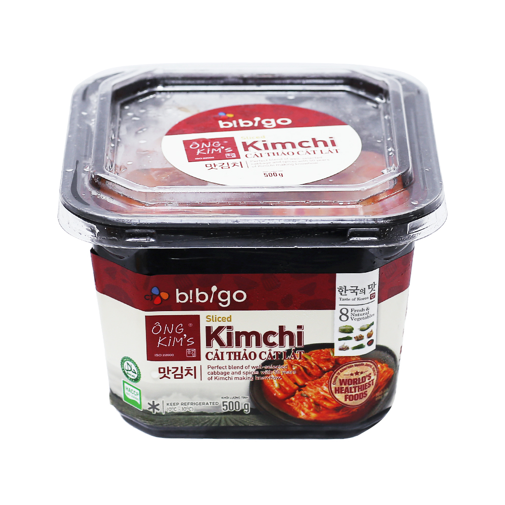 Kim chi cải thảo cắt lát  Bibigo Ông Kim s   500gr