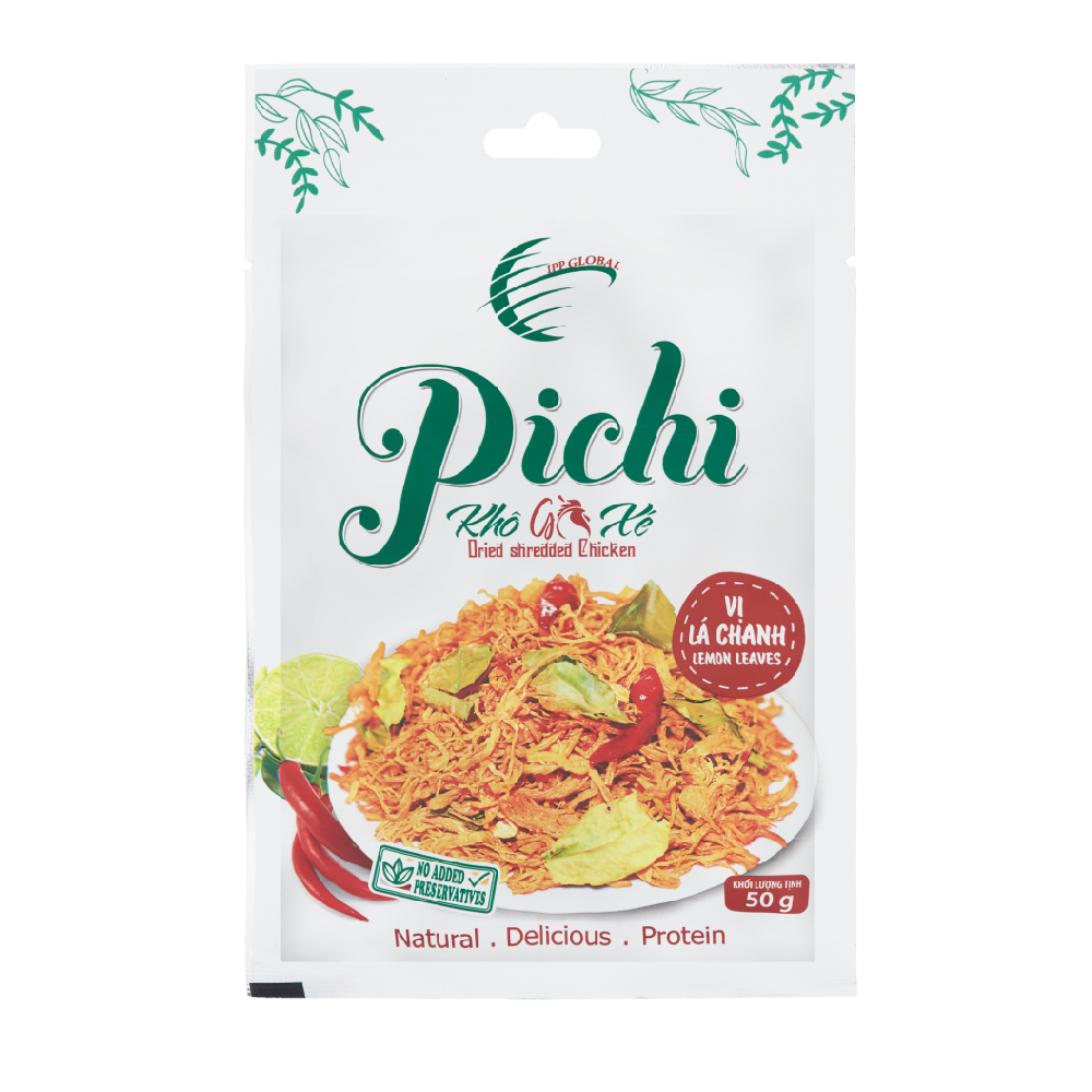 Khô gà xé Pichi vị lá chanh 50gr