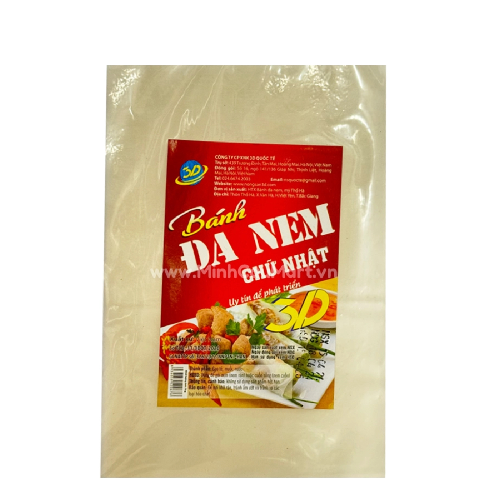 Bánh đa nem 3D chữ nhật 70gr