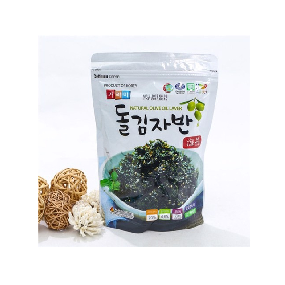Lá kim vụn dầu oliu có vừng ăn liền  Garimi   70gr