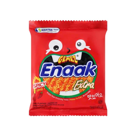 Snack mì Gemez Enaak hương ớt ( đỏ) 28g/120.