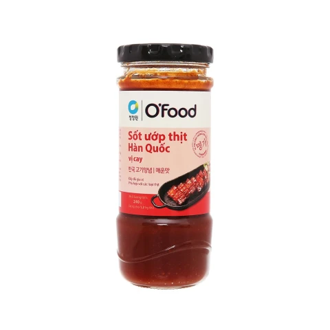 Sốt ướp thịt Hàn Quốc O Food vị cay 240gr
