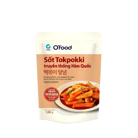 Sốt Tokpokki O Food vị truyền thống Hàn Quốc 120gr