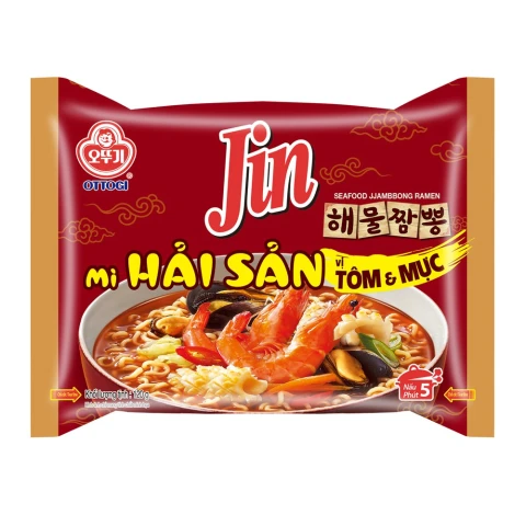 Mì Jin hải sản tôm và mực Otoki 120g/20