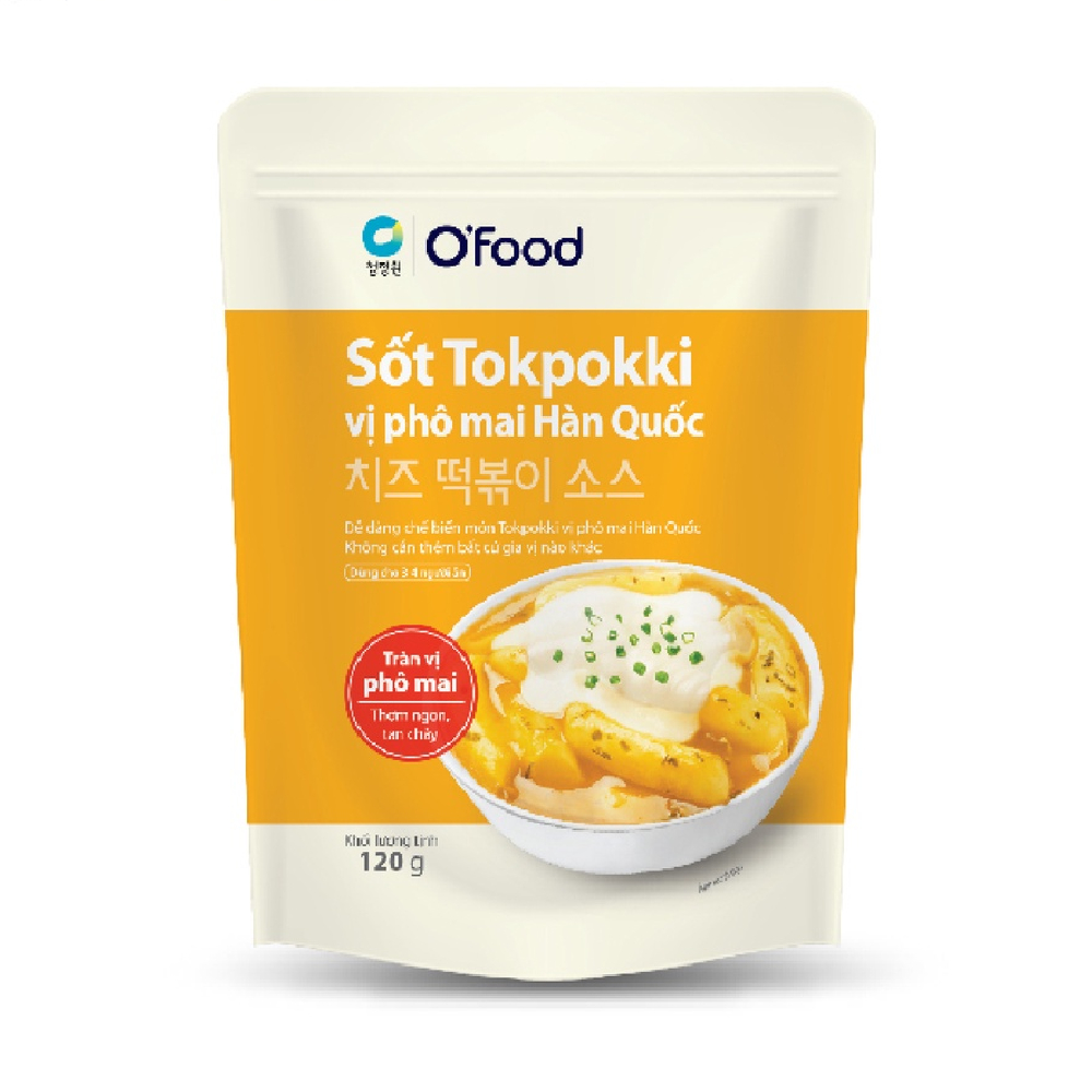 Sốt Tokpokki O Food vị pho mai Hàn Quốc 120gr
