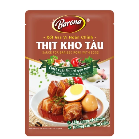 Xốt gia vị hoàn chỉnh Barona thịt kho tàu 80gr