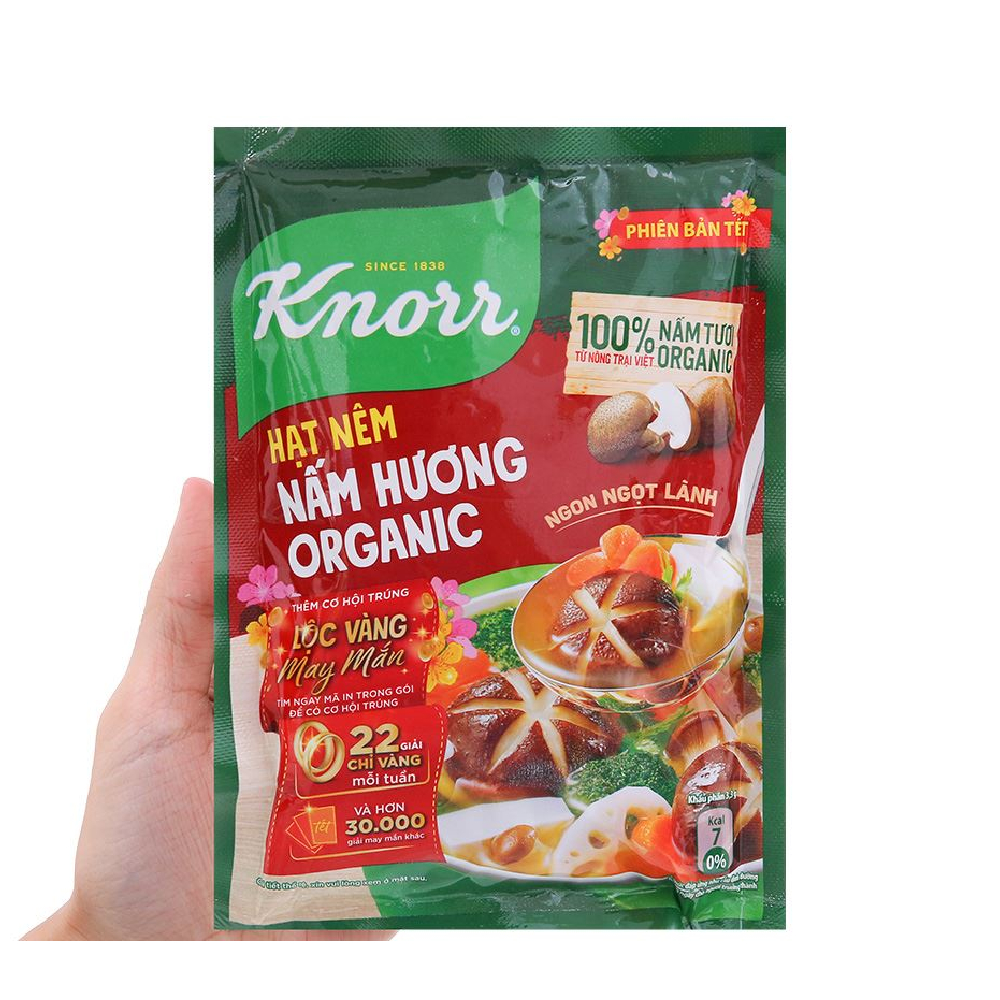 Hạt nêm Knorr chay nấm hương 800gr