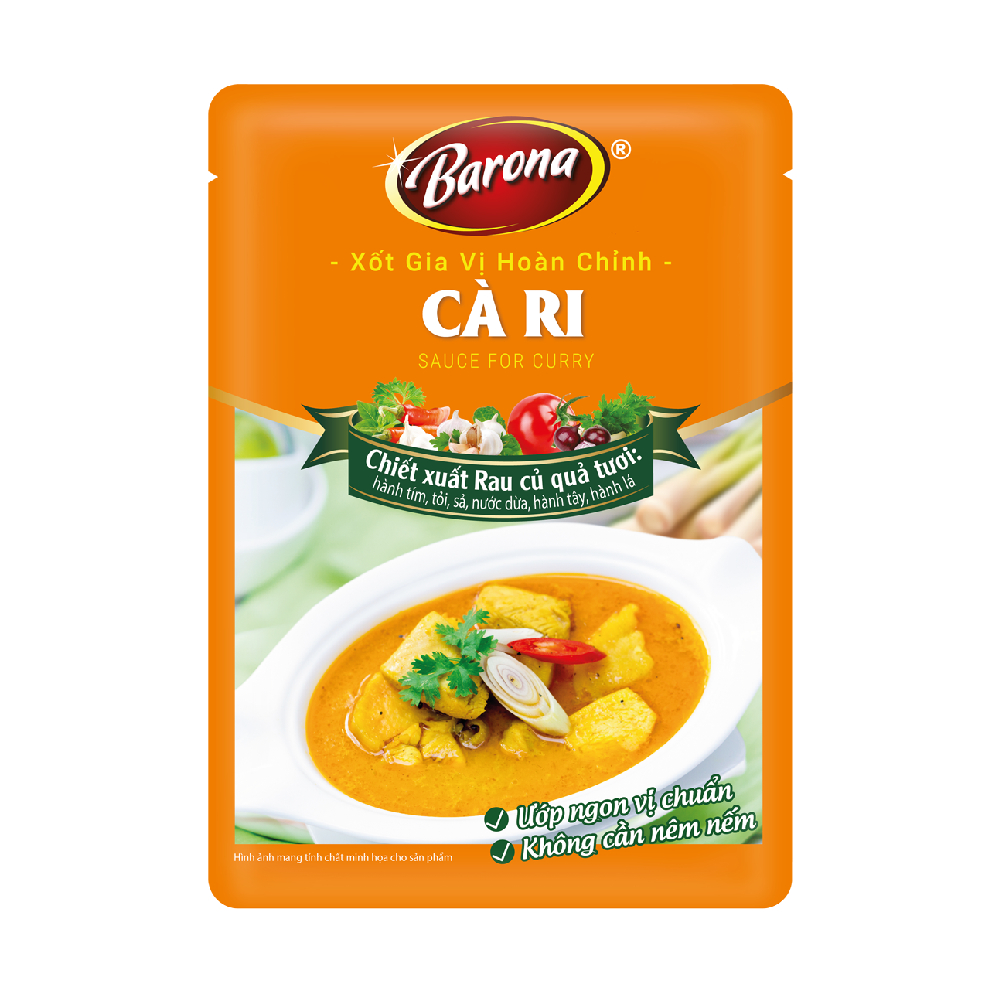 Xốt gia vị hoàn chỉnh Barona cà ri 80gr