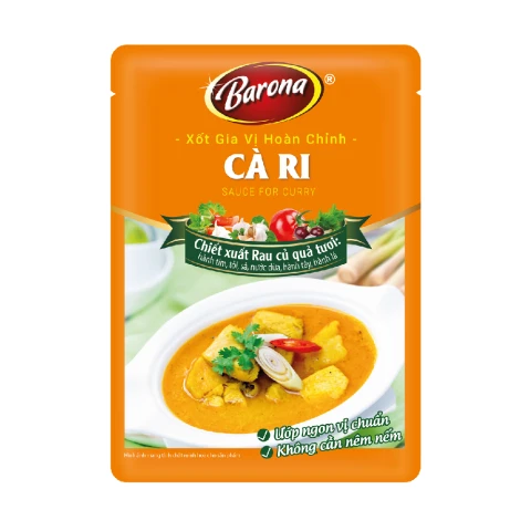 Xốt gia vị hoàn chỉnh Barona cà ri 80gr