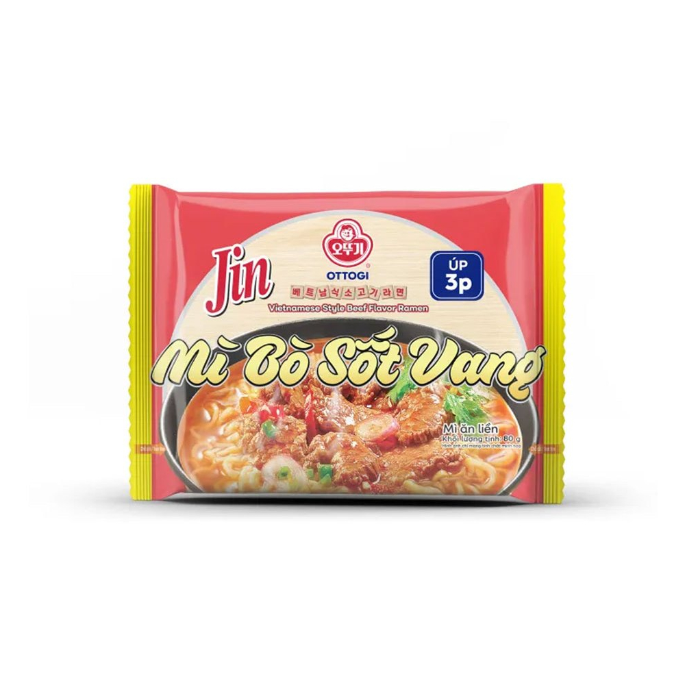 Mì Jin Ottogi Bò sốt vang 80gr