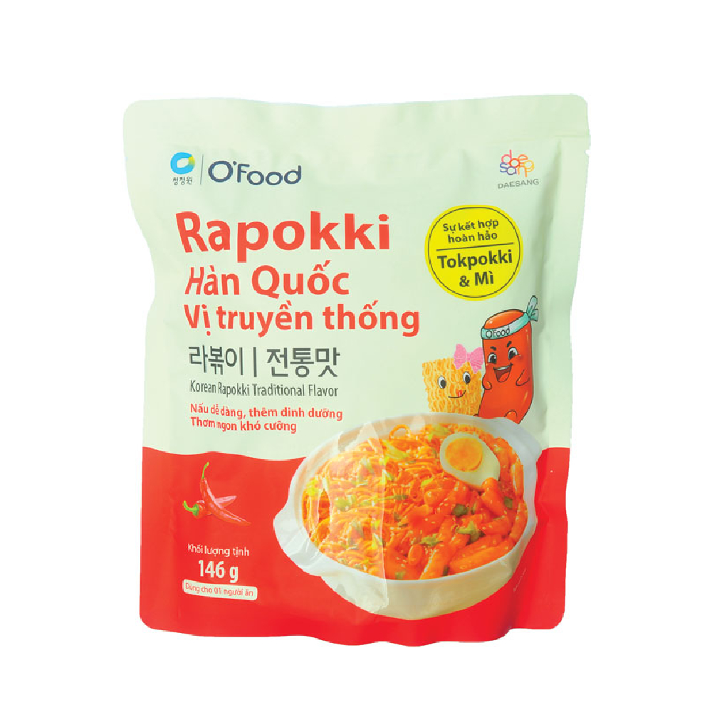 Rapokki Hàn Quốc O Food vị truyền thống 146gr