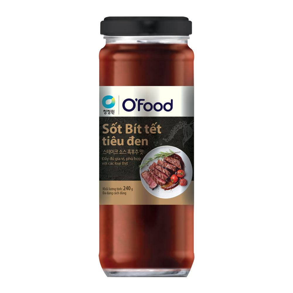 Sốt bít tết tiêu đen O Food  240gr