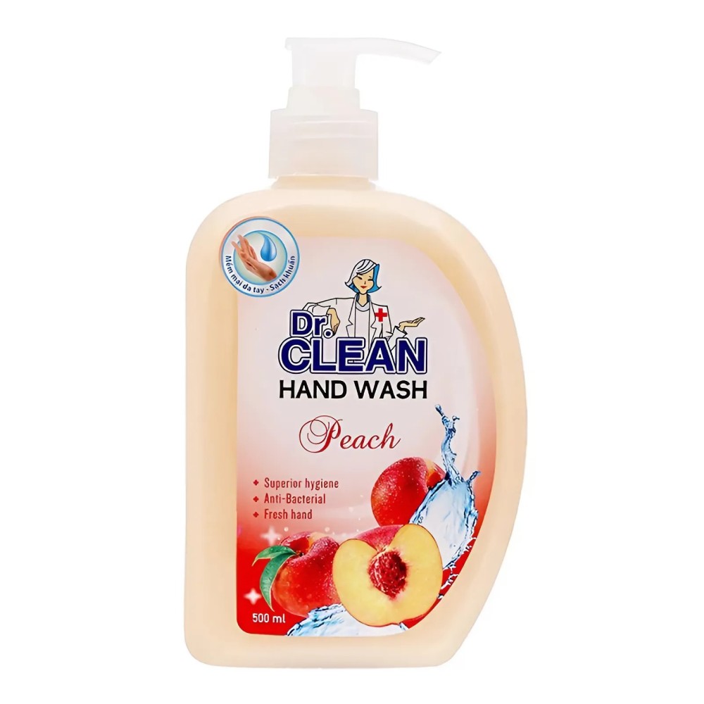 Nước rửa tay Dr clean hương đào 500ml