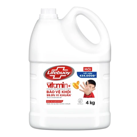 Nước rửa tay Lifebuoy bảo vệ vượt trội can 4kg