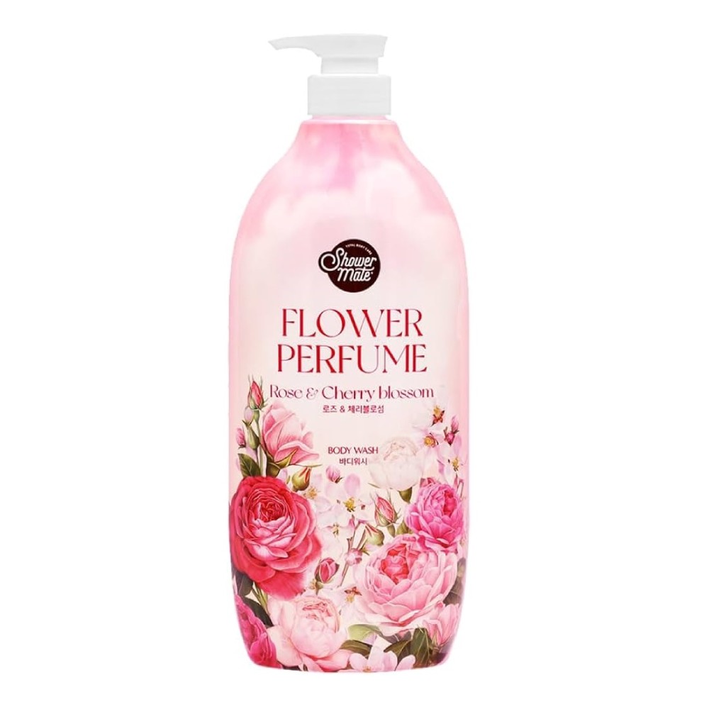 Sữa tắm Showermate hương hoa hồng và hoa anh đào 900g / 8 Chai