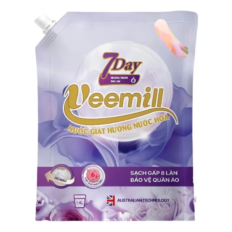Nước giặt Veemill  hương nước hoa chiết xuất  hoa oải hương 1.4L